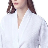 Knee-Length Waffle Kimono Robe for Women From Lotus Linen