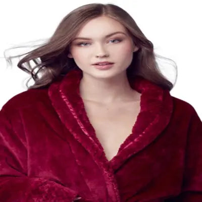 Women's Ultra Soft Fleece Bathrobe From Lotus Linen