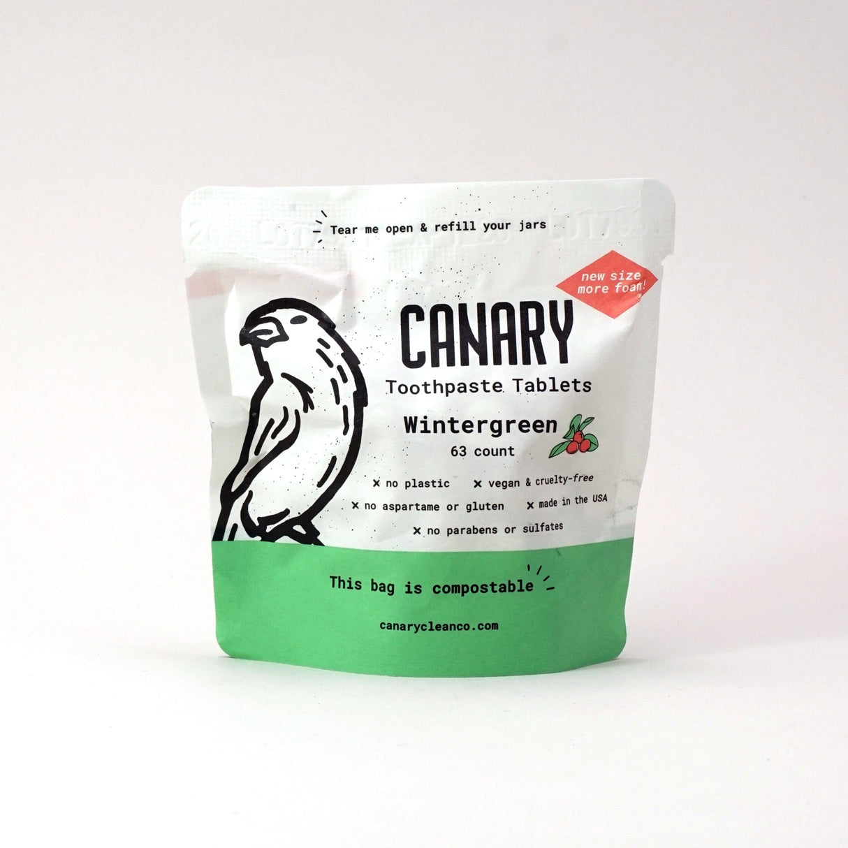 Wintergreen Toothpaste Tablets from Canary