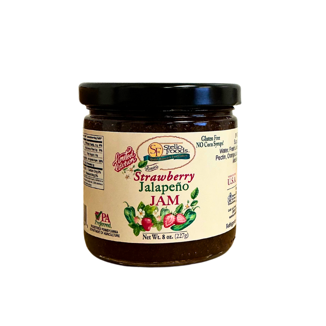 Stello Foods - Rosie's Strawberry Jalapeno Jam 10 oz from Stello Foods