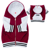 Frenchie Dog Hoodie - Ruby Varsity from Frenchie Bulldog