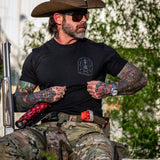 Hoist the Black Flag Skull & Bones Men's T-Shirt From Combat Iron Apparel