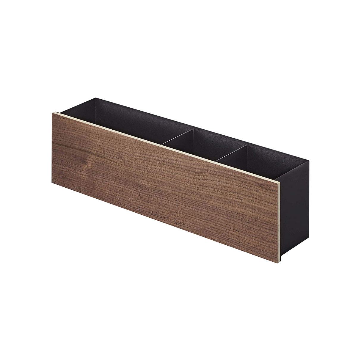Desk Organizer - Two Sizes - Steel + Wood from Yamazaki Home