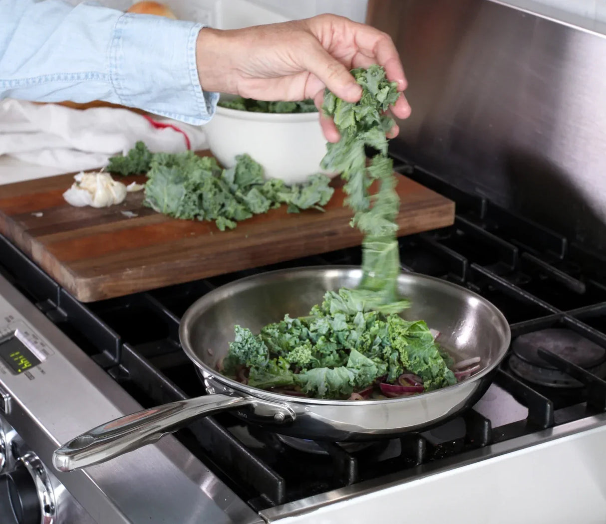 Stainless Steel 8.5 Inch  Fry Pan From 360 Cookware