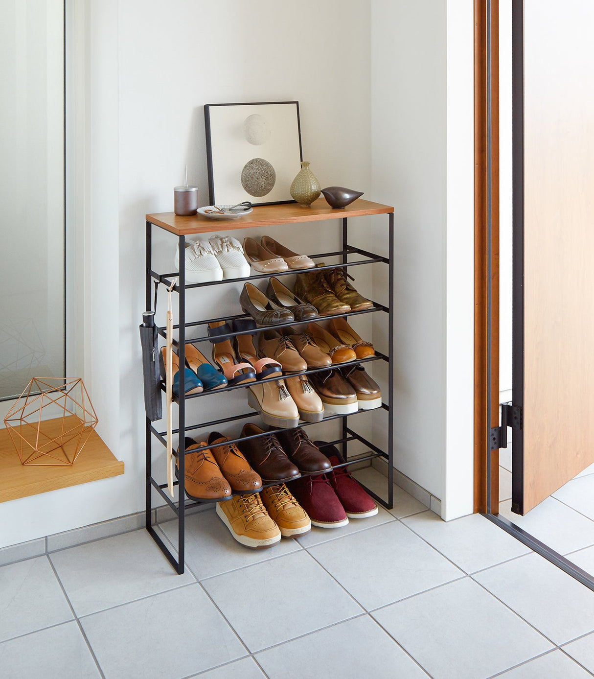 Six-Tier Shoe Rack (34" H)  - Steel from Yamazaki Home
