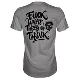 Fuck What They Think Skull Men's T-Shirt From Combat Iron Apparel