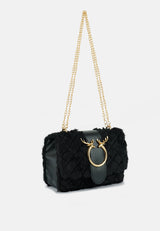 Furry Mini Sling Bag from London Rag International