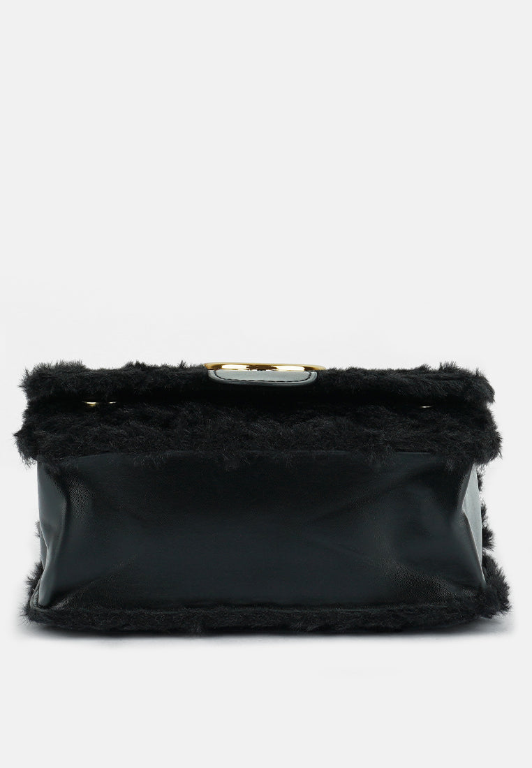 Furry Mini Sling Bag from London Rag International