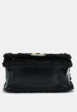 Furry Mini Sling Bag from London Rag International