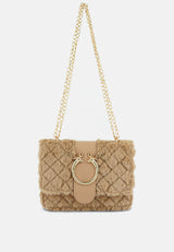 Furry Mini Sling Bag from London Rag International