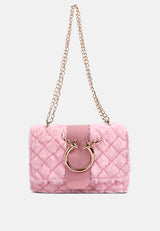 Furry Mini Sling Bag from London Rag International