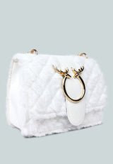 Furry Mini Sling Bag from London Rag International