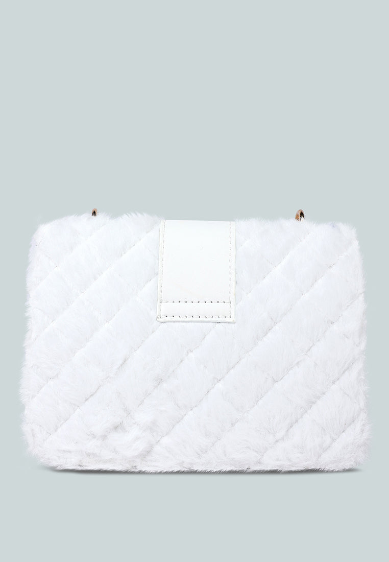 Furry Mini Sling Bag from London Rag International