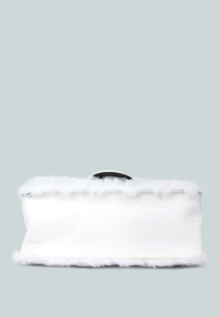 Furry Mini Sling Bag from London Rag International