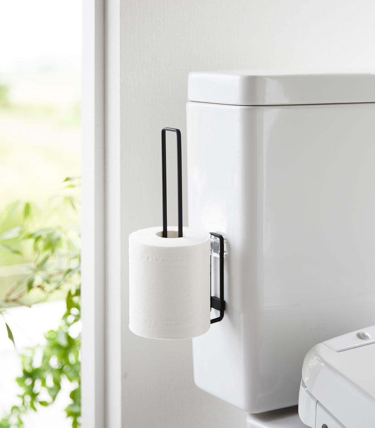 Traceless Adhesive Toilet Paper Holder - Steel from Yamazaki Home