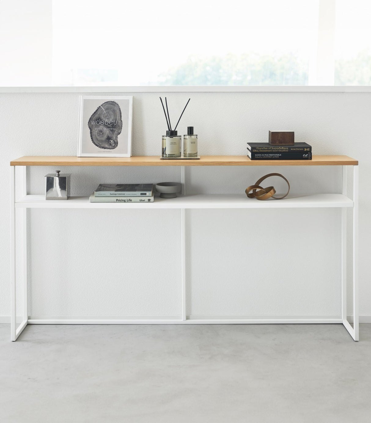 Long Console Table - Two Styles - Steel from Yamazaki Home