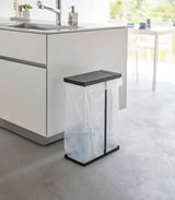 Lidded Garbage Bag Holder - Steel from Yamazaki Home