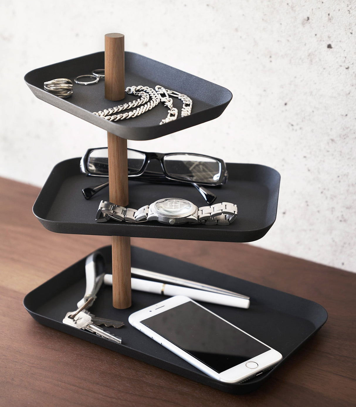 Three-Tier Accessory Tray - Steel from Yamazaki Home