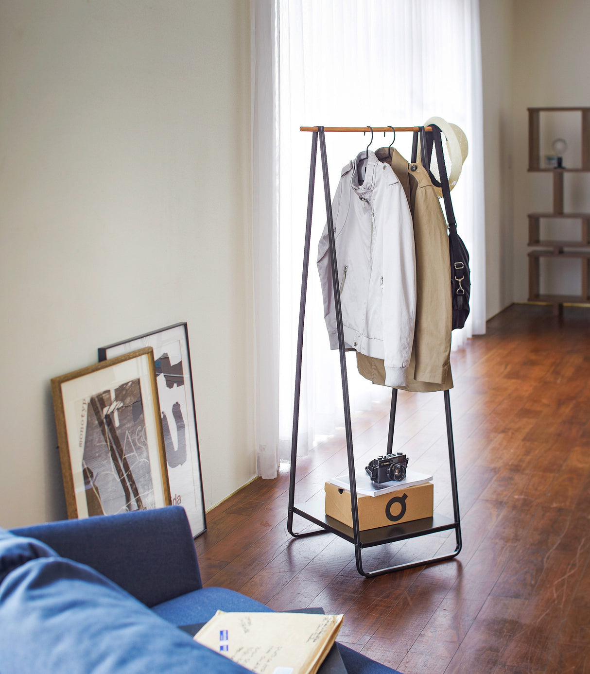 Coat Rack with Shelf (55" H)  - Steel from Yamazaki Home