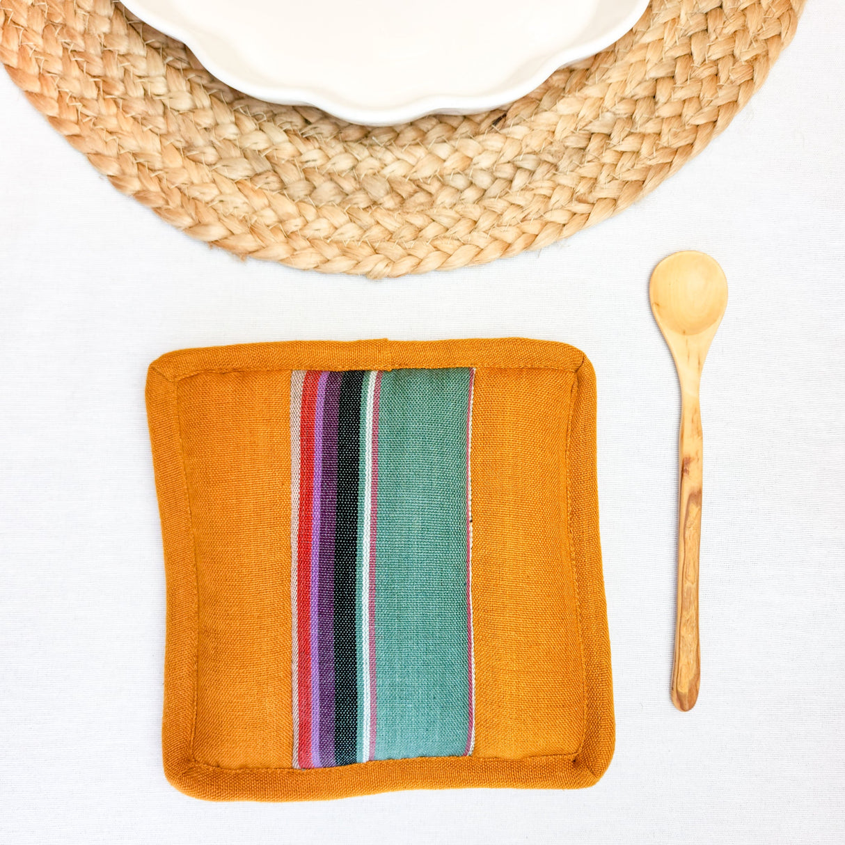 Square Cotton Pot Holder from Upavim Crafts