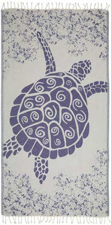 Galapagos Turtle Bleue - Turkish Towel from Sun Drunk