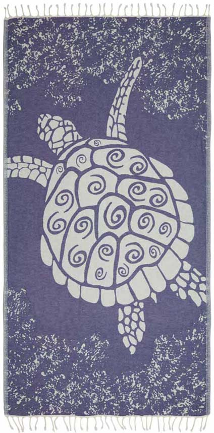 Galapagos Turtle Bleue - Turkish Towel from Sun Drunk