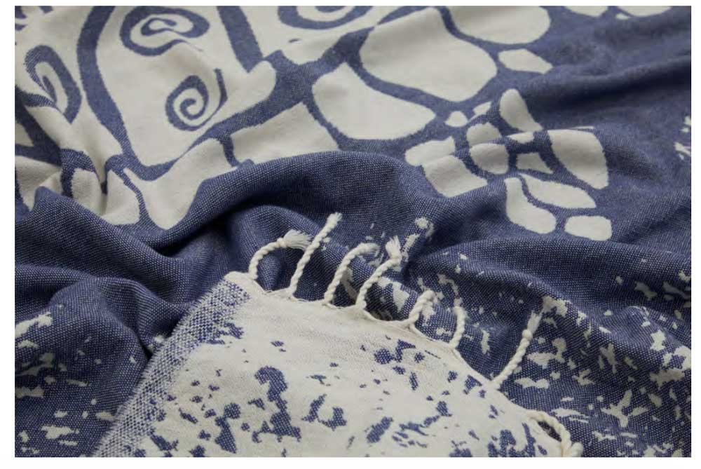 Galapagos Turtle Bleue - Turkish Towel from Sun Drunk