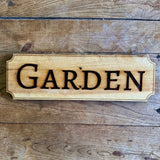 Garden Sign - Made in USA with American Cedar from The Celtic Farm