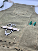 Gardening Apron - Waxed Canvas Apron with Pockets From The Celtic Farm