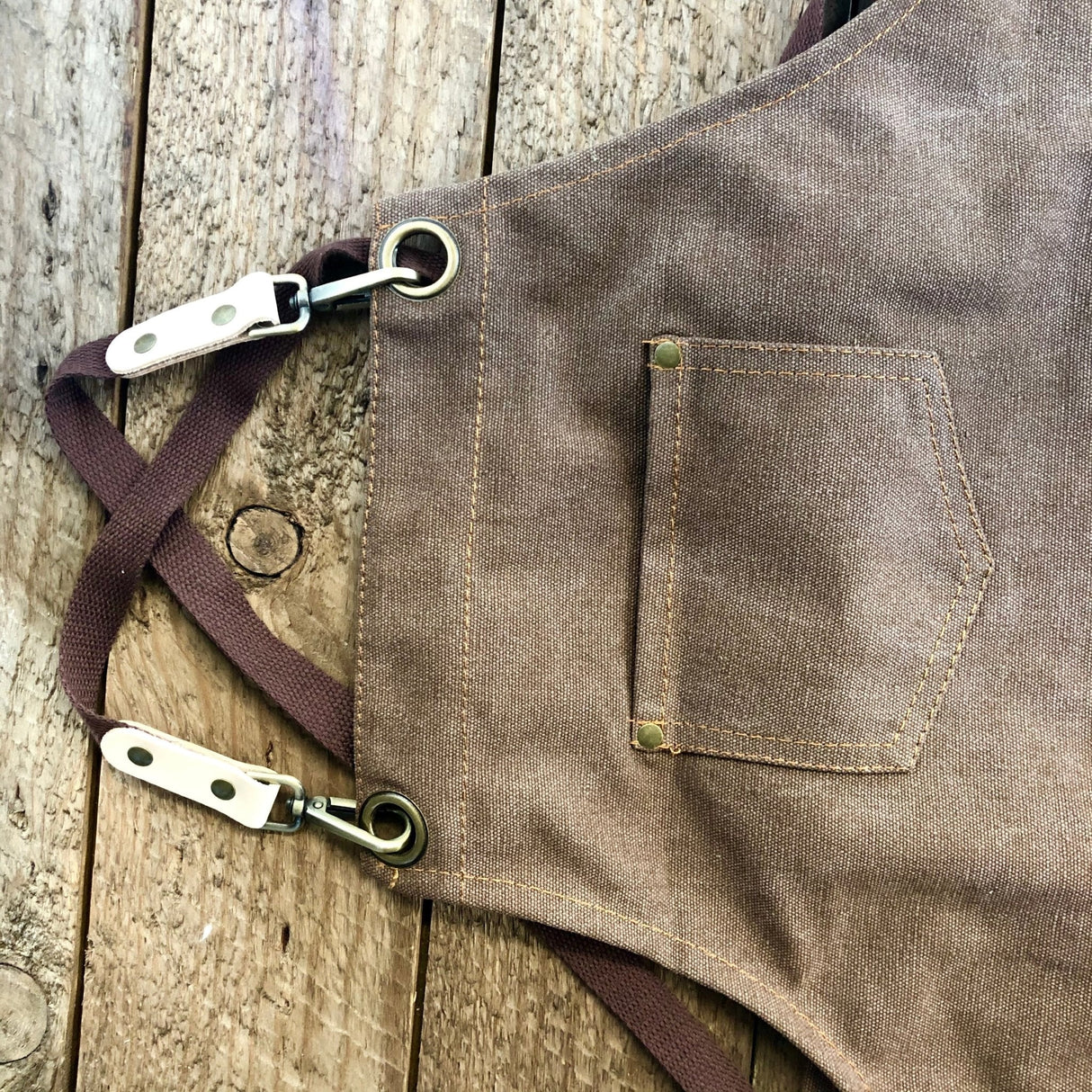 Gardening Apron - Waxed Canvas Apron with Pockets From The Celtic Farm