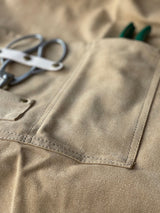 Gardening Apron - Waxed Canvas Apron with Pockets From The Celtic Farm