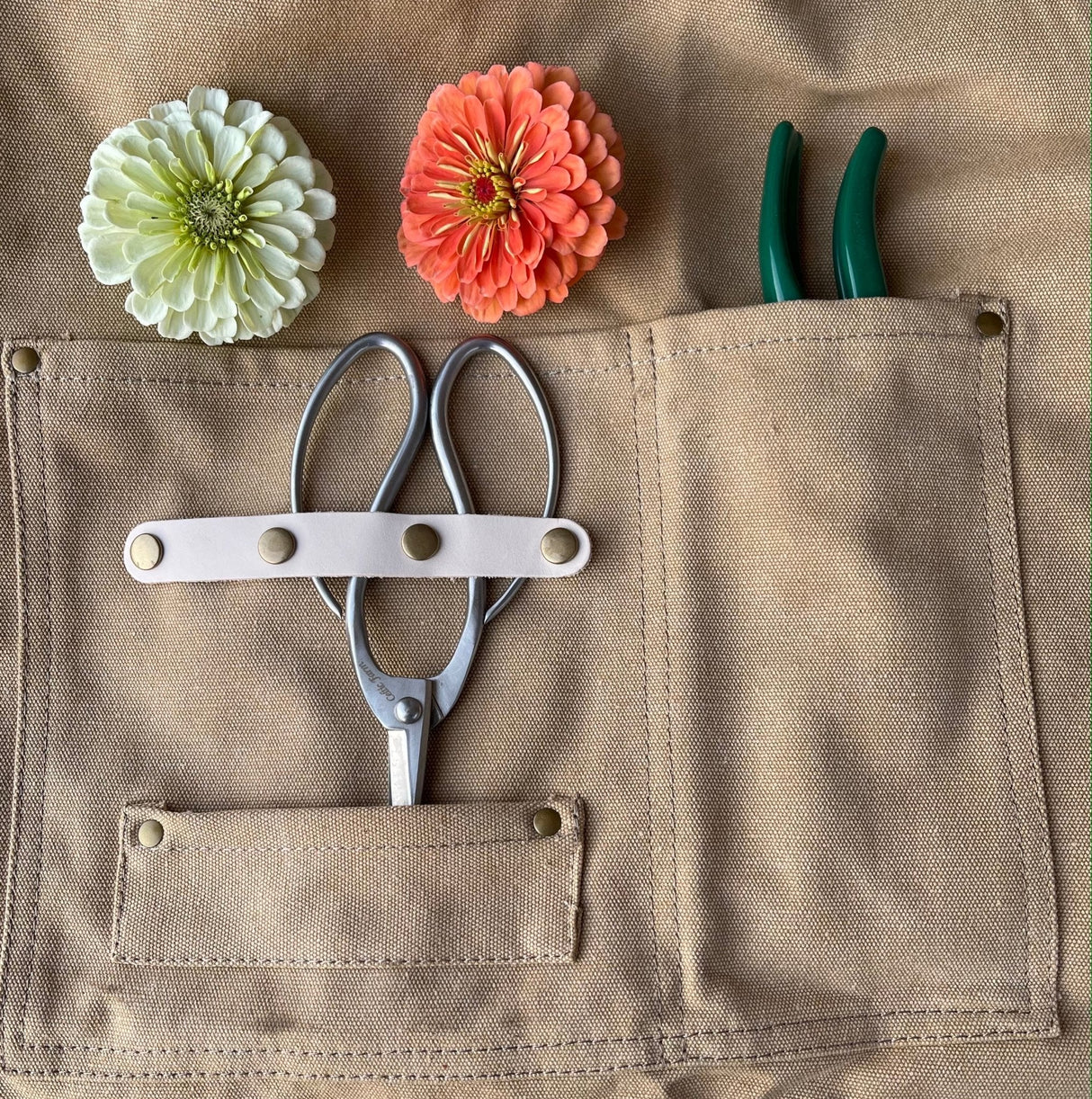 Gardening Apron - Waxed Canvas Apron with Pockets From The Celtic Farm