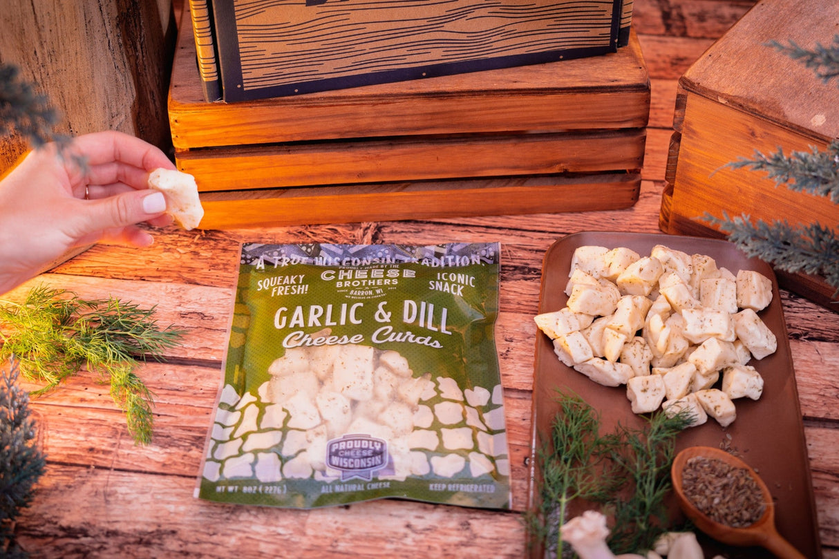 Garlic and Dill Cheese Curds *Ships Fresh Daily* from Cheese Brothers, Inc.