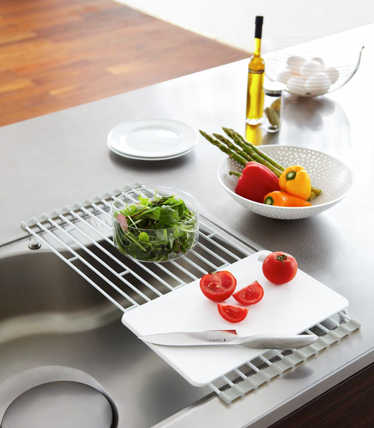 Over-the-Sink Dish Drainer - Steel from Yamazaki Home