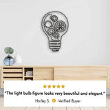 Light Bulb Metal Wall Art from VITAHOME DESIGN LLC