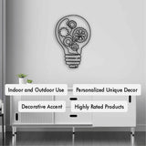 Light Bulb Metal Wall Art from VITAHOME DESIGN LLC