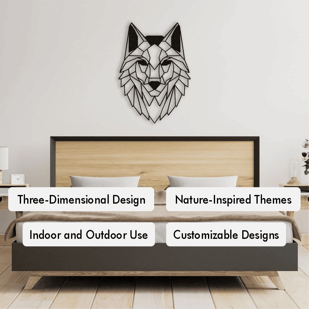 Alpha Wolf Metal Wall Art from VITAHOME DESIGN LLC