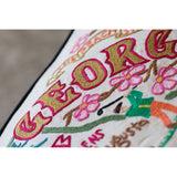 Georgia Hand-Embroidered Pillow from Quirks!