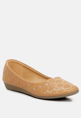 Gia Rhinestone Embellished Women'S Ballerinas from London Rag International