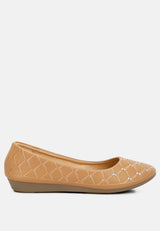 Gia Rhinestone Embellished Women'S Ballerinas from London Rag International