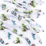 Gift Set: Alabama Baby Muslin Swaddle Blanket and Burp Cloth/Bib Combo from Little Hometown