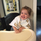 Gift Set: Aw Shucks! Oyster Baby Muslin Swaddle Blanket and Burp Cloth/Bib Combo from Little Hometown