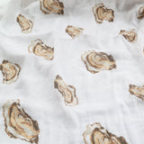 Gift Set: Aw Shucks! Oyster Baby Muslin Swaddle Blanket and Burp Cloth/Bib Combo from Little Hometown