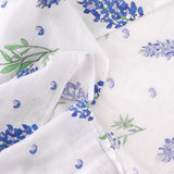 Gift Set: Bluebonnets Baby Muslin Swaddle Blanket and Burp Cloth/Bib Combo from Little Hometown