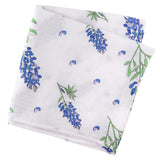 Gift Set: Bluebonnets Baby Muslin Swaddle Blanket and Burp Cloth/Bib Combo from Little Hometown