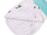 Gift Set: Bluebonnets Baby Muslin Swaddle Blanket and Burp Cloth/Bib Combo from Little Hometown