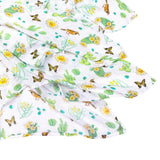 Gift Set: Cactus Blossom Baby Muslin Swaddle Blanket and Burp/Bib Combo from Little Hometown