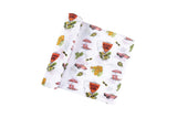 Gift Set: California Girl Muslin Swaddle Blanket and Burp Cloth/Bib Combo from Little Hometown