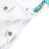Gift Set: Chicago Baby Muslin Swaddle Blanket and Burp Cloth/Bib Combo from Little Hometown