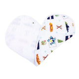 Gift Set: Colorado Baby Muslin Swaddle Blanket and Burp Cloth/Bib Combo from Little Hometown